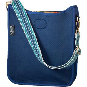 Pinafore Crossbody Neoprene Messenger Bag with Adjustable Guitar Strap