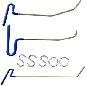 SOTRLO Auto Body Dent Removal Rod Tool Kit Hail and Door Ding Repair Starter Set with Dent Hammer Tap Down Tool (8pcs)