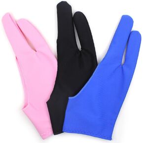 SENHAI 5 PCS Artist Glove for Drawing Tablets, 5 Colors Free Size Gloves for Graphic Tablet Left or Right Hand - Blue, Pink, Black, Purple, Red