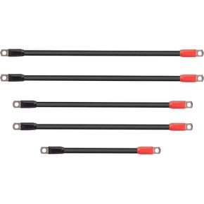 CLUBRALLY Club Car Precedent Battery Cables Set 48 Volt 3 Gauge for 2008 up Golf Cart with Six 8V Batteries