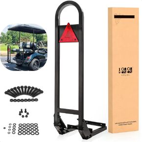10L0L Universal Golf Cart Rear Seat Safety Grab Bar Fits for Club Car DS Precedent EZGO TXT RXV