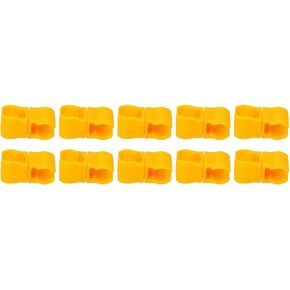 OUKENS Football Training Flag Pole Clip, 10Pcs Outdoor Football Training Flag Pole Clip Buckle Plastic Scooter Flag Pole Connector