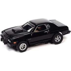 Auto World Xtraction R34 1976 Ford Torino Black HO Scale Slot Car in Kuwait