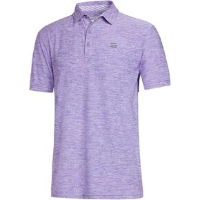 Three Sixty Six Golf Shirts for Men - Dry Fit Short-Sleeve Polo, Athletic Casual Collared T-Shirt