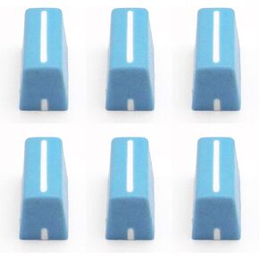 HUMARH 6-Pack Fader Knob Cap for Pioneer DDJ-SX DDJ-S1 DDJ-SZ, Rane 61 62 64 68 TTM 57SL, Numark N4 NS6 NS7 V7, Allen & Heath XONE 92 4D DX, Native Instruments Kontrol F1 S2 S4 X1 Z2 (Red)