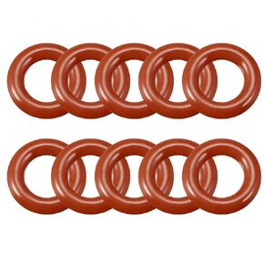 uxcell Silicone O-Ring, 16mm OD, 9.8mm ID, 3.1mm Width, VMQ Seal Rings Gasket, Red, Pack of 10