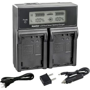 Kastar 2-Pack Battery and AC LCD Dual Fast Charger Compatible with Nikon Z30 Creator Ready Z Series Camera, Z 30 Mirrorless Camera