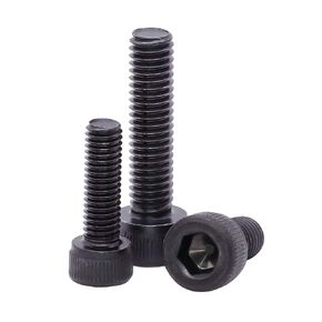 M6-1.0 x 30mm (25 pcs) Socket Head Cap Screws, 12.9 Grade Alloy Steel, Black Oxide Finish, Full Thread, Coarse Thread UNC, Allen Hex Drive