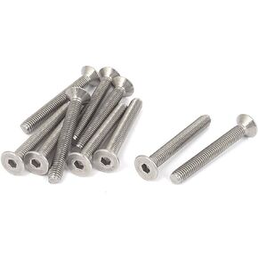 uxcell M5 x 40mm Metric Hex Socket Countersunk Flat Head Screw Bolts 10PCS