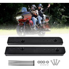 Goldfire Motorcycle Tour-Pak Relocator Kit Mount Plate Rack Adjustable 1"-3" Tour Pak Pack Extend Compatible with Harley Touring Electra Road Glides Road King Trikes 2014-2021