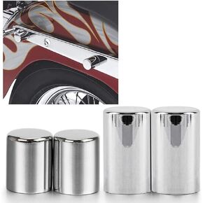 PSLER 4 PCS Docking Hardware Point Cover Kit Case for 2009-2022 Touring Electra Glide Street Glide Road Glide Road King models 2 Short 2 Long Black