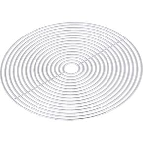 PATIKIL Round Die Cuts Shapes Metal Stencils Background Dies Clearance Scrapbooking Die-Cuts for Paper Crafting, Card Making, Scrapbooking and Embossing, 4.4"