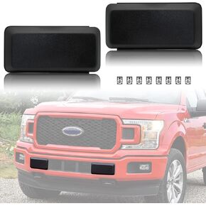 KEWISAUTO Front Bumper Guards Pads for Ford F-150, Black Bumper Inserts Cover Caps for Ford F150 2018 2019 2020 Accessories(2PCS, Left & Right)