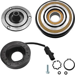 A/C Compressor Clutch Assembly Kit Plate Pulley Bearing Coil 1562 Replacement for 2004-2008 Dodge Durango 8CYL 5.7L, AC Air Conditioning Compressor Clutch Coil Auto Repair Kit
