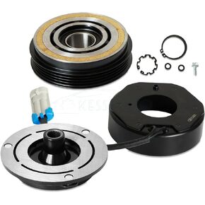 Kessocco 1set AC Compressor Clutch Kit 1805 10S20F FS784550SR Air Conditioning Compressor Clutch Replacement for 2000-2013 Chevy Silverado 1500 2500 3500 Pulley Bearing Coil
