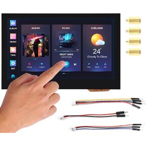 Waveshare ESP32-S3 4.3inch Capacitive Touch Display 800x480 Based on ESP32-S3 Microcontroller 5-Point Touch, 32-Bit LX7 Dual-Core Processor, Up to 240MHz Frequency, Support 2.4GHz WiFi & Bluetooth 5