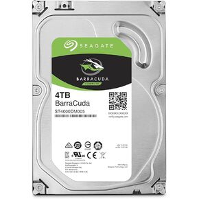 Seagate BarraCuda Internal Hard Drive 4TB SATA 6Gb/s 256MB Cache 3.5-Inch (ST4000DM005)