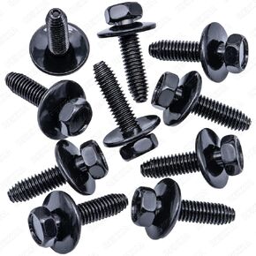 Rexka 30pcs M6-1.0 X 25mm Body Bolts Screw for GM Buick Cadillac Chevrolet Door Trim Panel Raidator Fog Lamp Horn 11503834 20351035 GMC Oldsmobile Pontiac Saturn 1980-2011