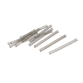 uxcell Compression Spring,304 Stainless Steel,2mm OD,0.3mm Wire Size,25mm Free Length,Silver Tone,10Pcs
