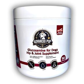 AdvancedPUP Glucosamine for Dogs - Dog Hip and Joint with Glucosamine & Chondroitin Chewable Treats - Dog Joint Supplements & Vitamins - Advanced Joint Care - 90 Ct
