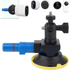 Mippko 3" Suction Cup Security Camera Mount with Adjustment 1/4"-20 Threaded,Air Pump Vacuum Suction Glass/Metal/Board/Tile Wall,Compatible with Arlo/Wyze/Reolink/Nest/SimpliSafe