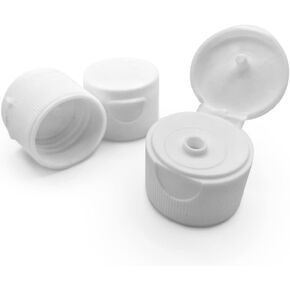 Weber's Wonders 12 Pack - 24/410 White Replacement Flip-Top Caps - Paint Dispenser Bottles - Is For 24 mm Bottle Opening Only