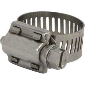 EVEREON All 300 Grade Stainless Steel High Torque Hose Clamp, Worm-Drive, SAE Size 10, 9/16" to 1-1/16" Diameter Range, 1/2" Bandwidth (Pack of 10)