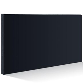 Wesiti Black HDPE Plastic Sheets 3/4 Thick Hard HDPE Sheet Polyethylene Sheet, High Density Polyethylene Board for Crafts Flat Panel DIY Materials for Home Decor Handcrafts(12" x 24")