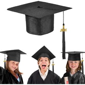 Bigmeta 12 قطعة 2024 قبعات التخرج لمرحلة ما قبل المدرسة - قبعة التخرج للأطفال قابلة للتعديل للأولاد والبنات in Kuwait