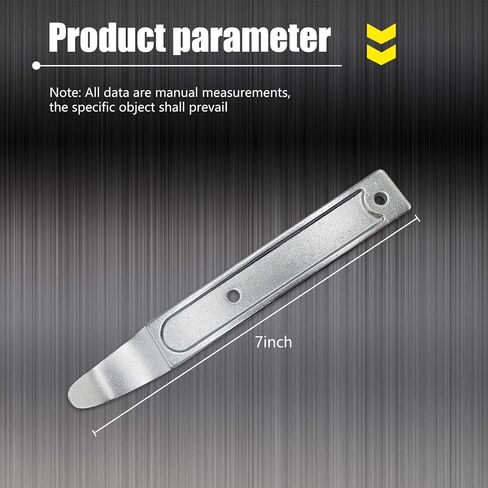 Yumfugu 1 PC Automotive Fastener Sheet Metal Crowbar, Multifunctional Door Panel Interior Exterior Trim Disassemble Tool, Portable Car Repair Accessories, Suitable for Most Models (Silver) in Saudi Arabia