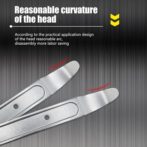 Yumfugu 1 PC Automotive Fastener Sheet Metal Crowbar, Multifunctional Door Panel Interior Exterior Trim Disassemble Tool, Portable Car Repair Accessories, Suitable for Most Models (Silver) in Saudi Arabia