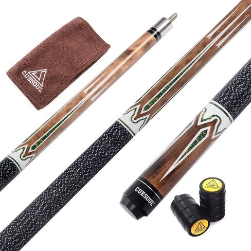 CUESOUL 58 Inch 19oz/20oz Maple Billiard Stick Pool Cue Set 11.5mm/13mm Tip[Weight Adjustable] in Saudi Arabia