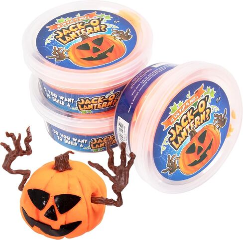 الكنغر DIY زينة اليقطين للهالوين للمنزل - حرف الهالوين الممتعة للأطفال - ألعاب الهالوين الإسفنجية القابلة للتشكيل - قم ببناء فوانيس جاك أو فوانيس خاصة بك لهدايا الديكور - حزمة مكونة من 3 قطع in Kuwait