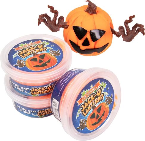 الكنغر DIY زينة اليقطين للهالوين للمنزل - حرف الهالوين الممتعة للأطفال - ألعاب الهالوين الإسفنجية القابلة للتشكيل - قم ببناء فوانيس جاك أو فوانيس خاصة بك لهدايا الديكور - حزمة مكونة من 3 قطع in Kuwait