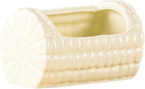Hamster Food Bowl,Corn Shape Funny Small Animals Pet Bowl for Hamster,Mini Ceramic Food Water Feeding Bowl for Guinea Pigs，Gerbil，Mouse Rat，Chinchilla and Hedgehog (Cream) in Saudi Arabia