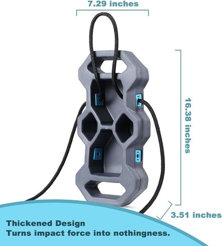 مصدات القوارب QOGIR لرسو السفن: مصدات مصدات القوارب الممتازة، مصدات رصيف القوارب EVA، ملحقات القوارب العائمة (رمادي فولاذي) in Kuwait