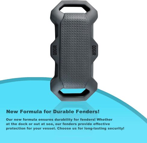 مصدات القوارب QOGIR لرسو السفن: مصدات مصدات القوارب الممتازة، مصدات رصيف القوارب EVA، ملحقات القوارب العائمة (رمادي فولاذي) in Kuwait