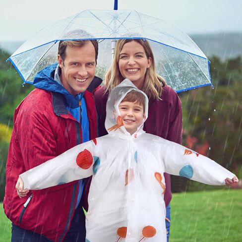 Vinsatin 6 حزمة العباءات المطر للأطفال قابلة لإعادة الاستخدام EVA معطف واق من المطر مقاوم للماء سترة المطر مع غطاء محرك السيارة الملونة المعطف المطر للأطفال الصغار الفتيان الفتيات المشي لمسافات طويلة التخييم السفر الملحقات في الهواء الطلق in Kuwait