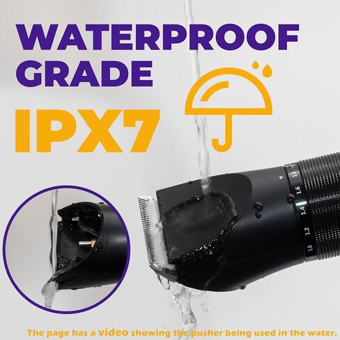 Jongee Dog Grooming Kit, Dog Clipper for Grooming, Rechargeable Cordless Dog Shaver with Alloy Steel Ceramic Blade, IPX7 Waterproof Dog Hair Trimmer in Saudi Arabia