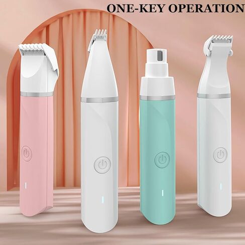 Grimgrow Dog Hair Grooming Clippers Electric Low Noise Pet Shaver Hair Clipper Set Dog Paw Trimmer Professional Pet Grooming Kit for Dogs Cats in Saudi Arabia