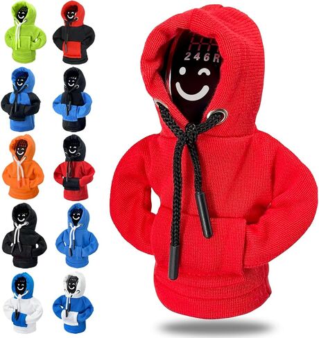 yoostooper Gear Shift Hoodie, Funny Gear Shift Knob Shirt Sweater, Mini Hoodie for Car Shifter, Automotive Interior in Saudi Arabia