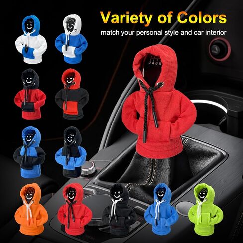 yoostooper Gear Shift Hoodie, Funny Gear Shift Knob Shirt Sweater, Mini Hoodie for Car Shifter, Automotive Interior in Saudi Arabia