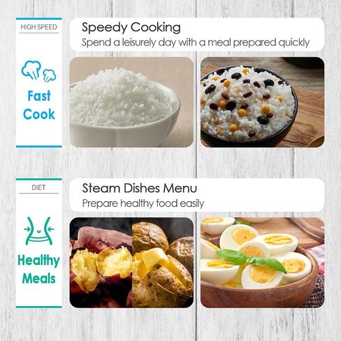 CUCHEN CJE-CD0610US | Micom Rice Cooker 6 Cup (Uncooked) and Warmer | Auto Steam Clean | Direct Touch control | Nonstick Inner Pot | Baby Food Menu | Inner Pot | White in Saudi Arabia