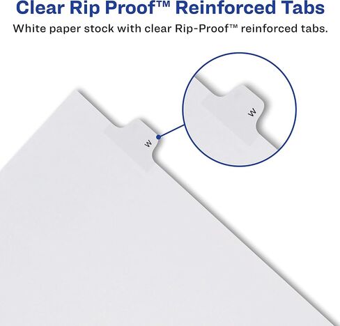 Avery Legal Index Divider - Letter Size - Tab: Exhibit F - Pack of 25 (82112) in Saudi Arabia