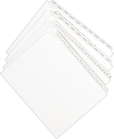 Avery Legal Index Divider - Letter Size - Tab: Exhibit F - Pack of 25 (82112) in Saudi Arabia