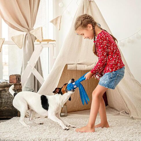 Alphatool Squeaky Dog Toy, Octopus Toys for Aggressive Chewers, Tough No Stuffing Plush Large Dogs, Crinkle Interactive Puppy Small Medium Dogs in Kuwait