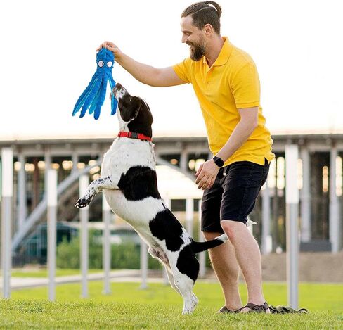 Alphatool Squeaky Dog Toy, Octopus Toys for Aggressive Chewers, Tough No Stuffing Plush Large Dogs, Crinkle Interactive Puppy Small Medium Dogs in Kuwait