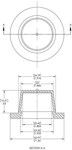Caplugs WW-WF-21 WW Series – Plastic Tapered Cap and Plug with Wide Thick Flange, 50 Pack, Yellow LD-PE, Cap OD 0.804" x Plug ID 0.976" Threaded and Non-Threaded Protection, Masking (ZWF211AO1) in Saudi Arabia