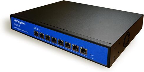 8 Port 2.5G Unmanaged Ethernet Switch with 10G SFP+ Uplink, 8 x 2.5G Base-T Ports, 60Gbps Switching Capacity, Metal Fanless Design, Desktop/Wall-Mount, Plug & Play in Saudi Arabia