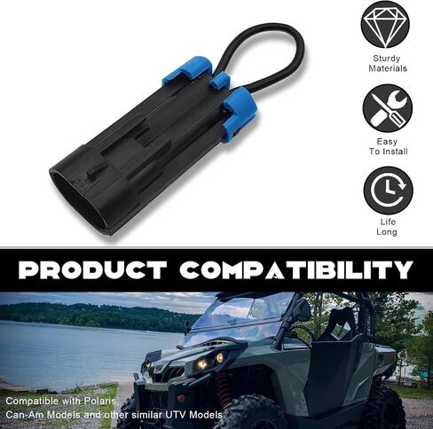 NTNEV Seat Belt Bypass, Compatible with Polaris Ranger RZR 570-1000 XP and Can-Am Defender Maverick Commander, Override Switch Connector Jumper Plug Accessories (1PC) in Saudi Arabia